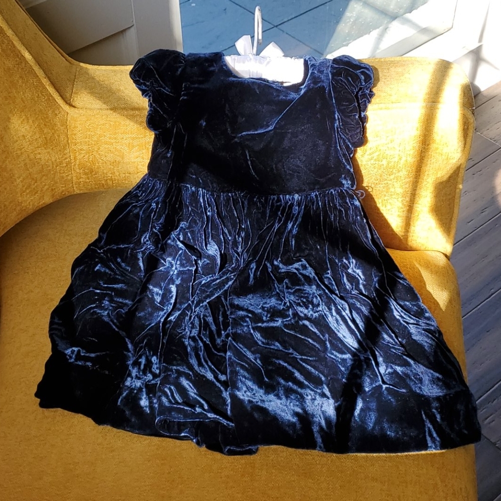 Ralph Lauren crushed velvet/viscose dress